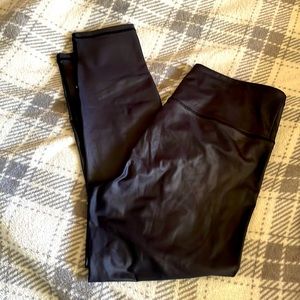 Zyia Black Metallic Leggings